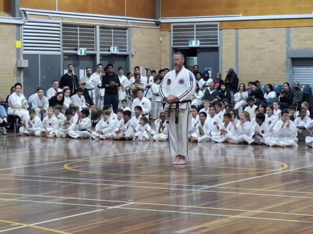 Chief Instructor Lachlan Completing 6th Degree Black Belt Grading