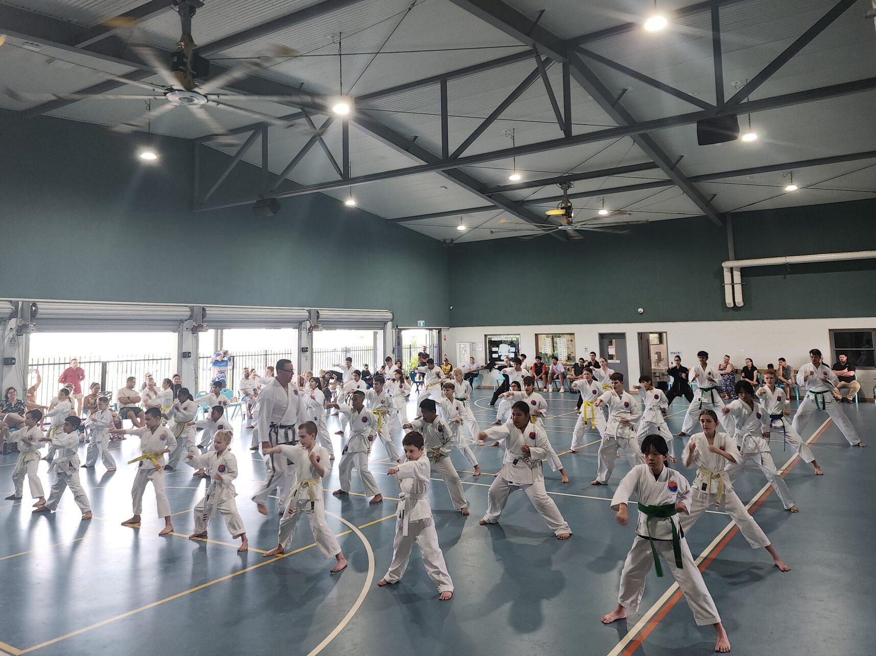 Martial Arts Students Training With Dedication In Darwin, NT at Red Croc Martial Arts.