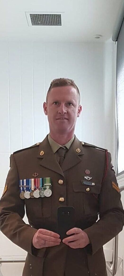 Red Croc Martial Arts Founder Chief Instructor Lachlan Cooper In Military Formal Ceremonial Dress Uniform.